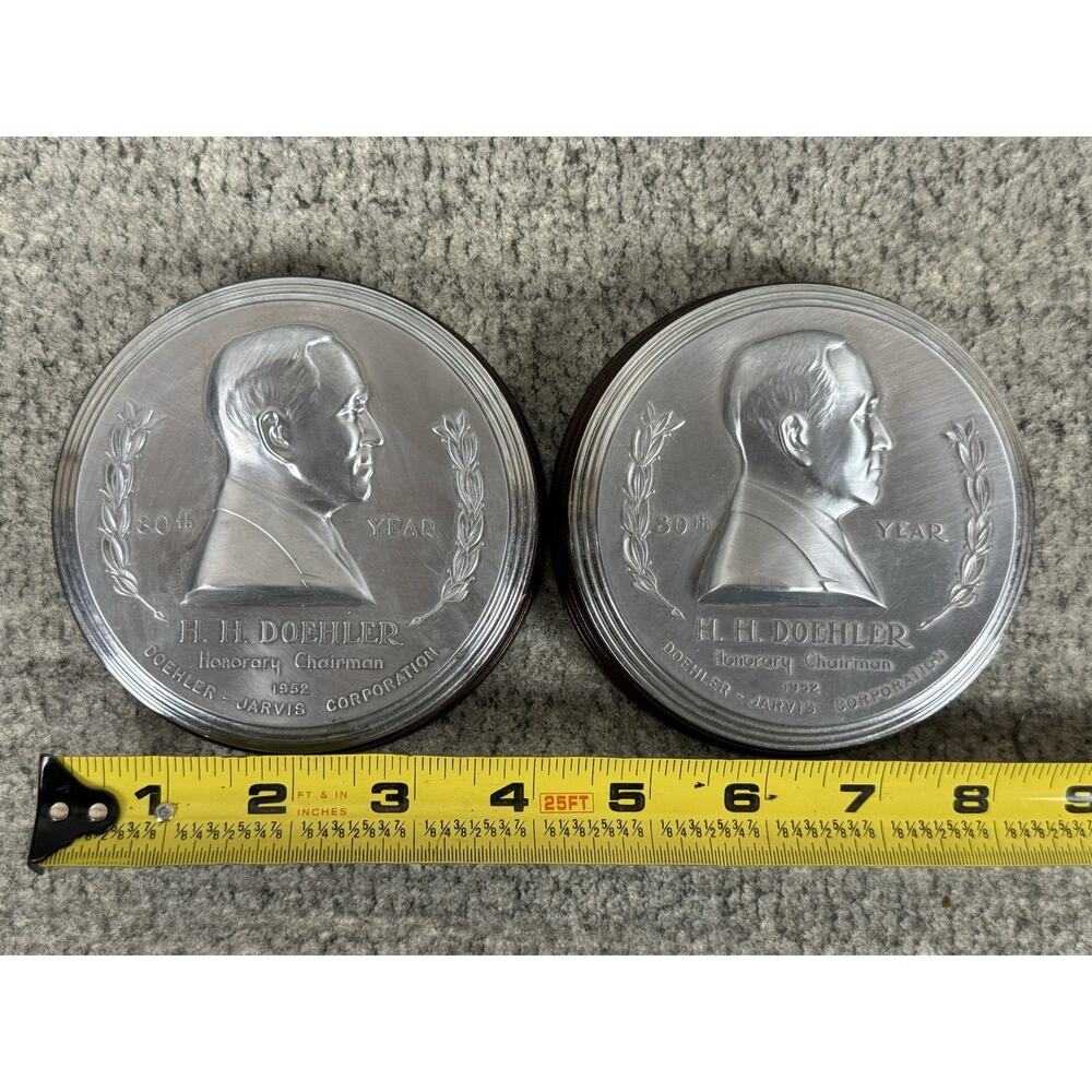 Vintage HH Doehler Doehler Jarvis Die Casting Co Batavia NY Award Paperweights ?